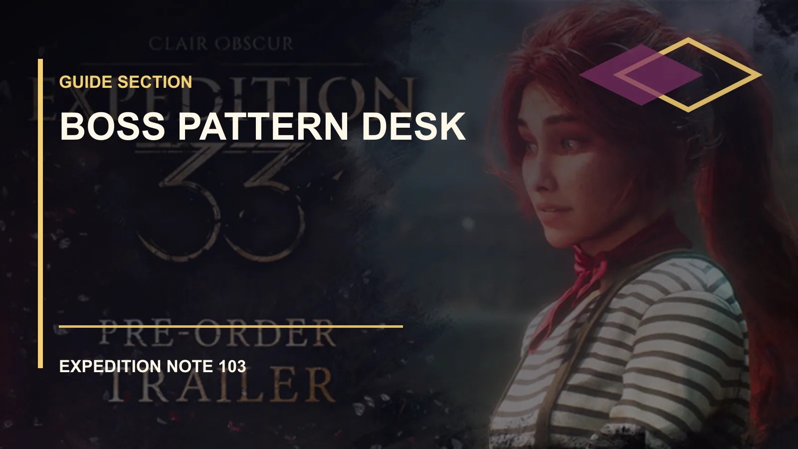 Clair Obscur: Expedition 33 Boss Pattern Desk